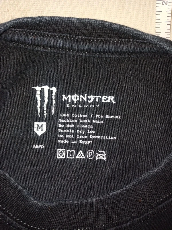 Men's black Monster Energy t-shirt size M which is 38 – photo 6